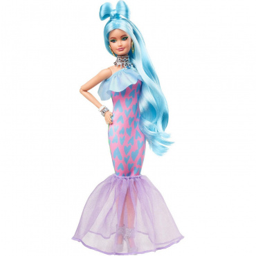 GYJ69 Кукла Barbie со светло-голубыми волосами серия Экстра
